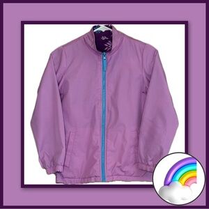 3/$24 - Girl’s Purple Reversible Spring/Fall Jacket – Size Large